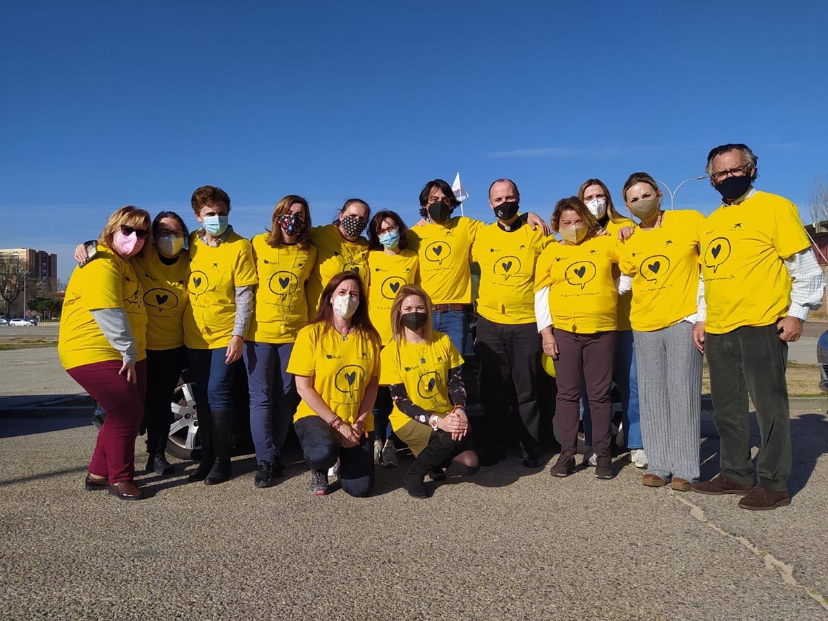 Algunos participantes en la VI Fiesta por la Mujer y la Vida en Talavera