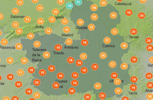 Las temperaturas suben ligeramente en el este de CLM.