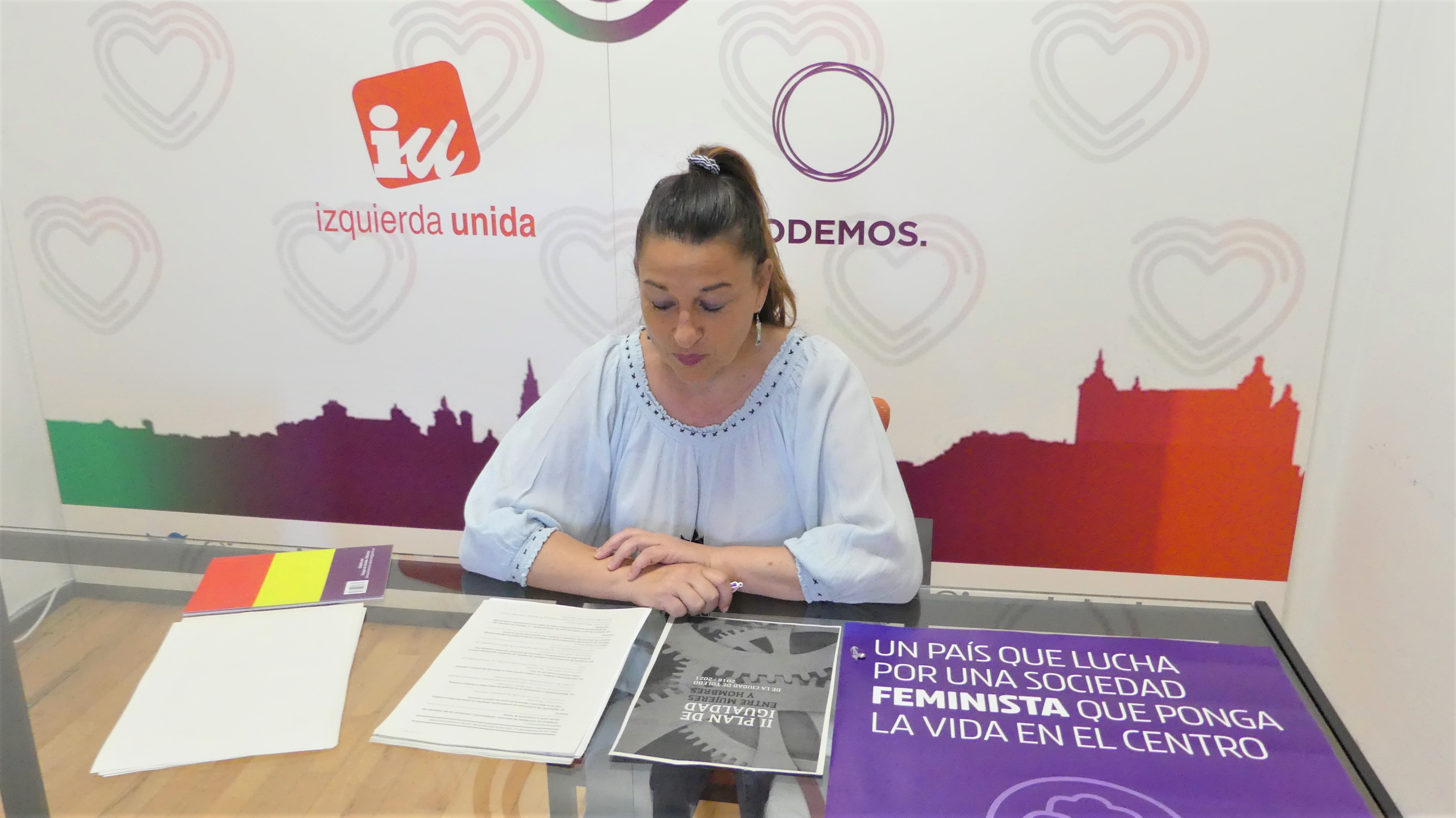 La concejala de IU-Podemos Olga Ávalos