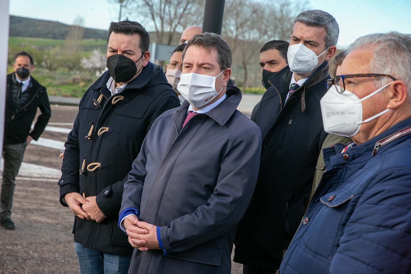 En el centro, el presidente de Castilla-La Mancha, Emiliano García-Page.