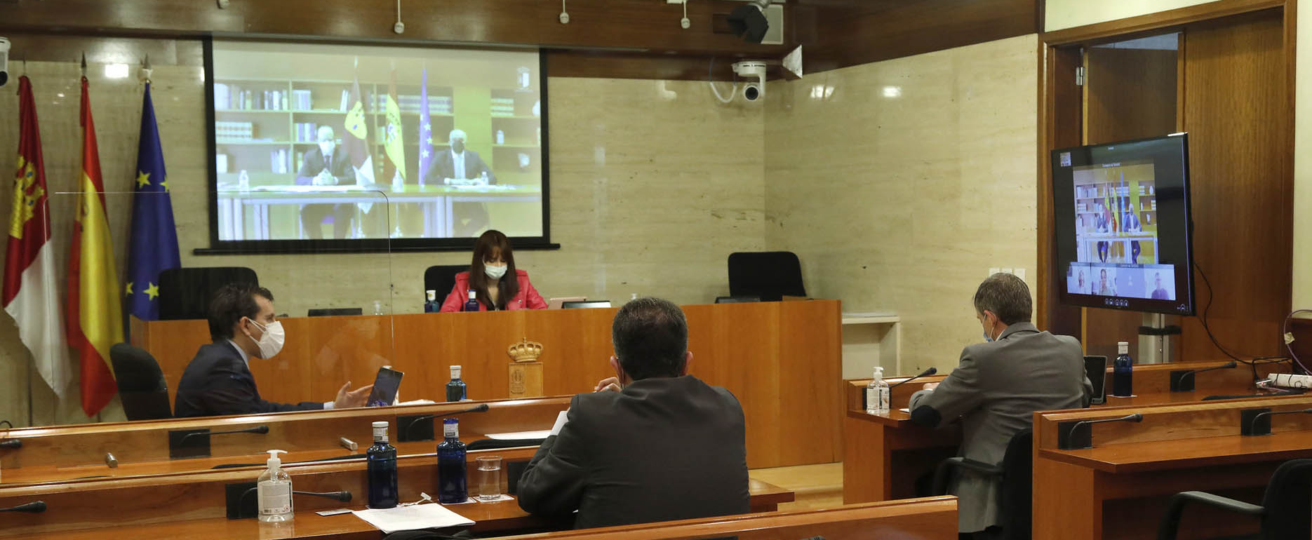 Comisión de Sanidad en las Cortes de Castilla-La Mancha.