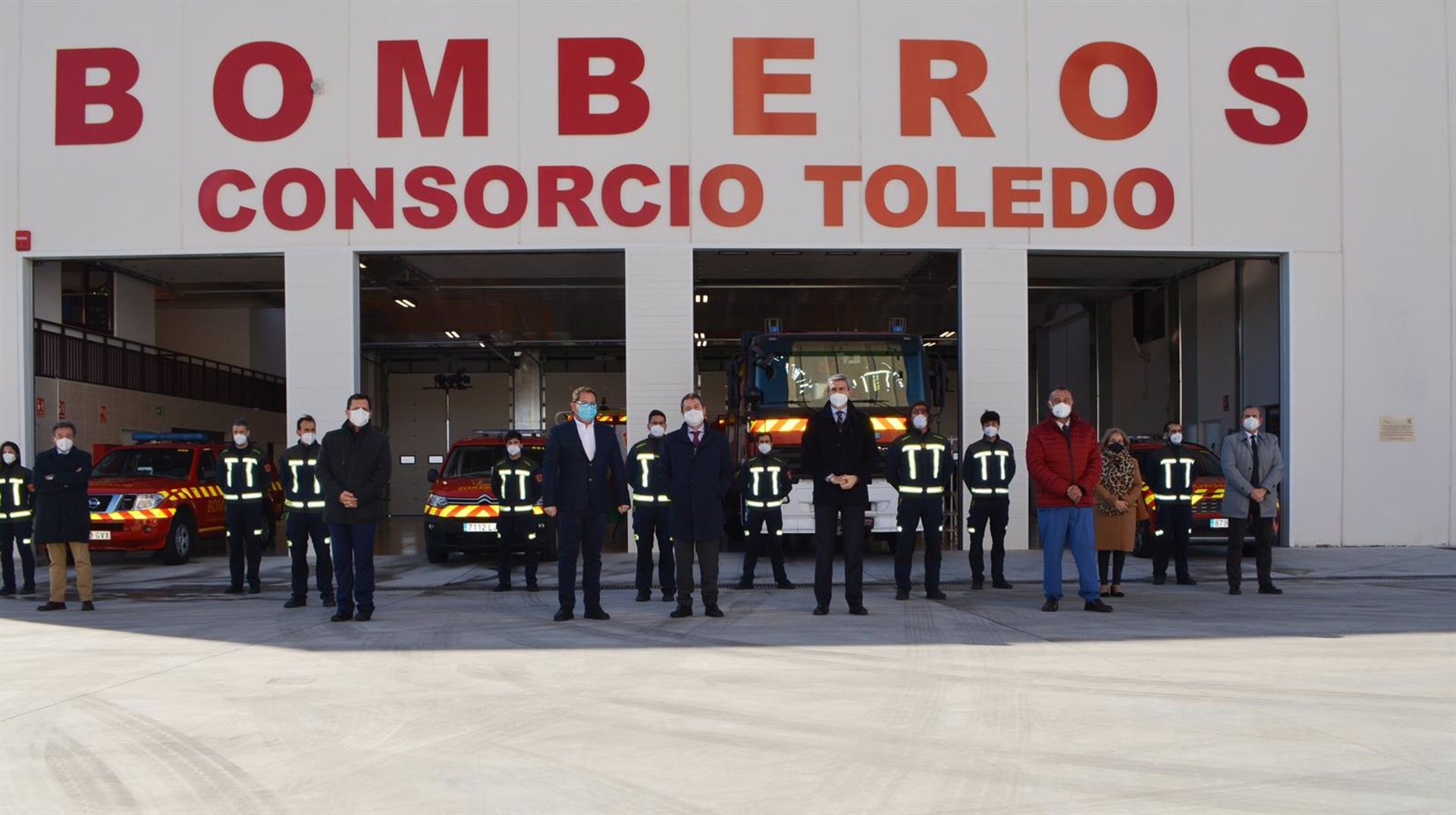 Inauguración del Parque de Bomberos de Orgaz.