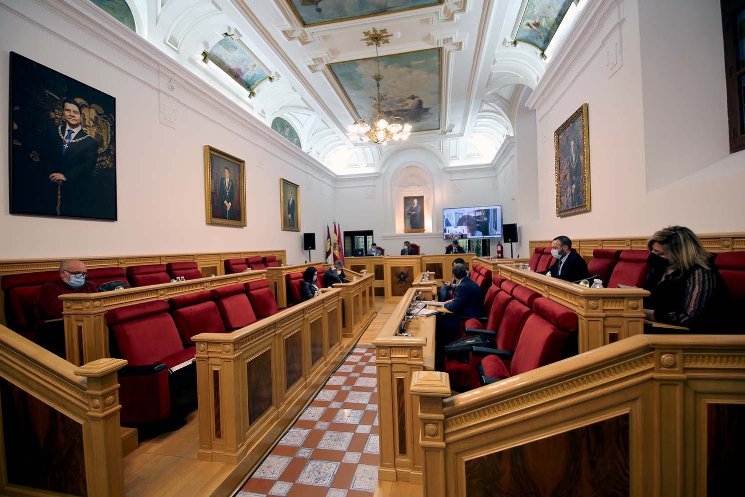 Pleno en el Ayuntamiento de Toledo.