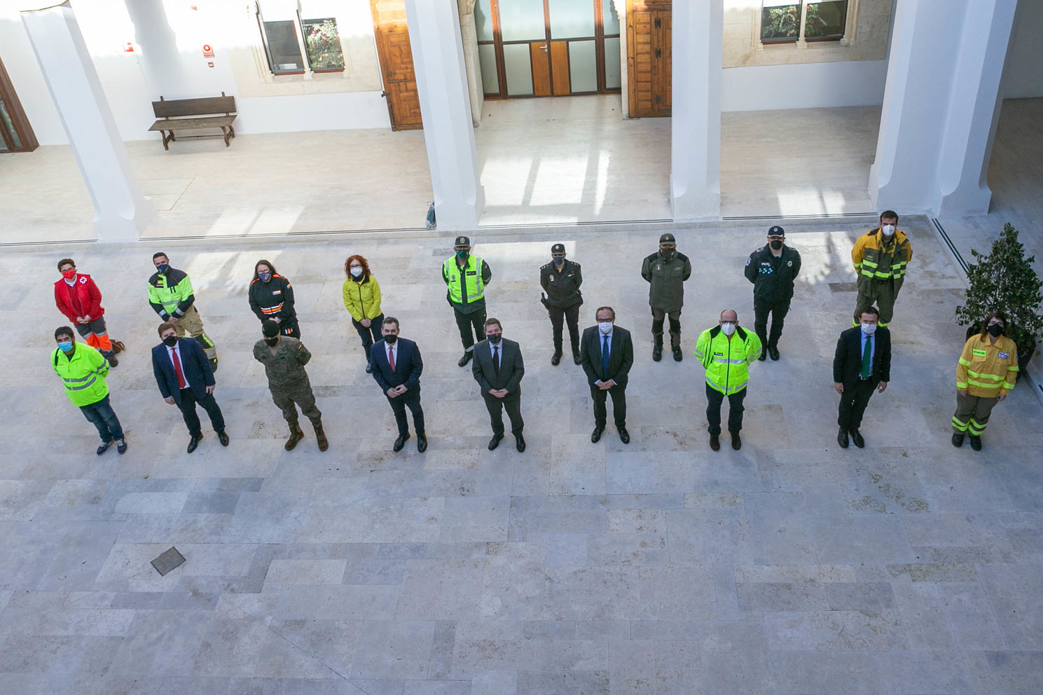 Homenaje a los trabajadores que se enfrentaron a la borrasca Filomena.