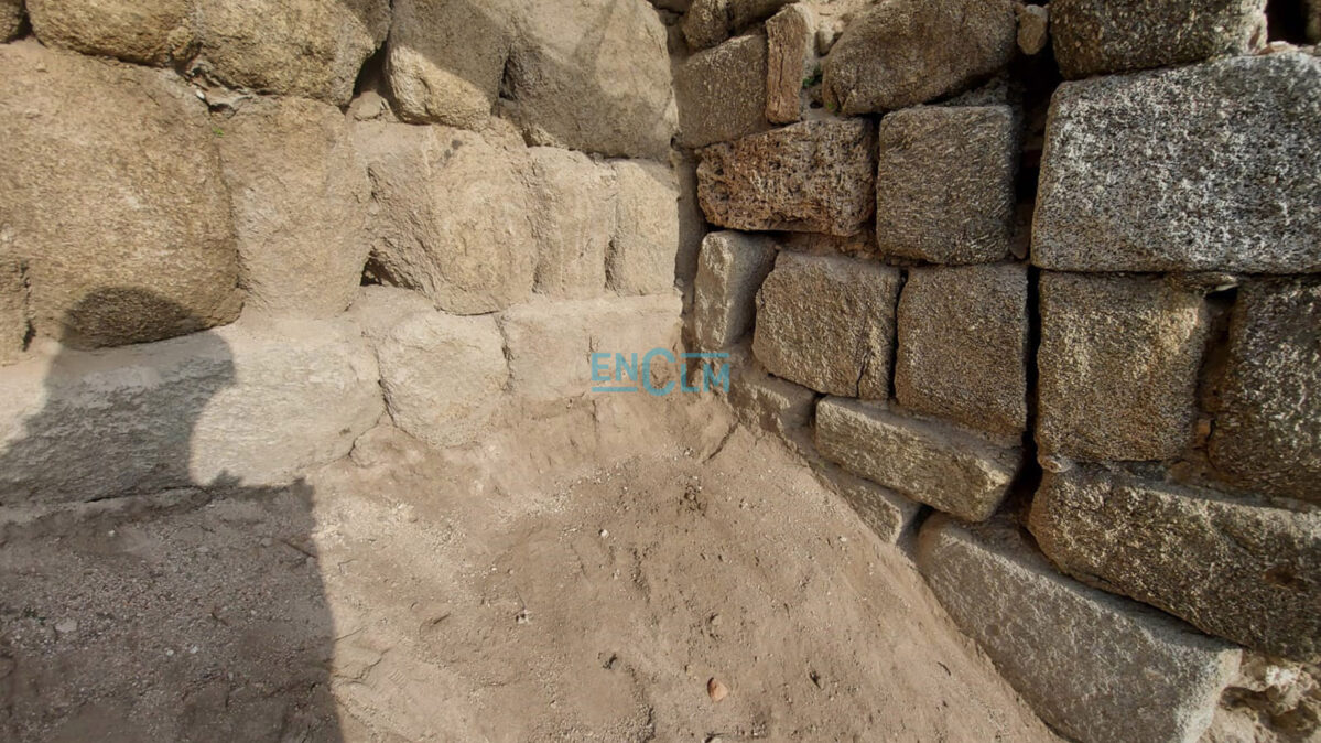 Parte de los sillares de la muralla omeya descubiertos en la muralla medieval de Toledo y que ayer contó, en exclusiva, encastillalamancha.es.