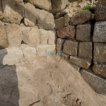 Parte de los sillares de la muralla omeya descubiertos en la muralla medieval de Toledo y que ayer contó, en exclusiva, encastillalamancha.es.