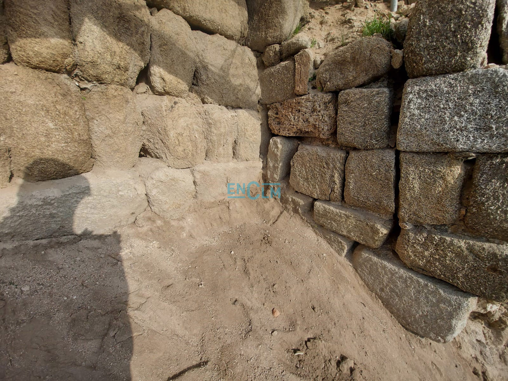 Parte de los sillares de la muralla omeya descubiertos en la muralla medieval de Toledo y que ayer contó, en exclusiva, encastillalamancha.es.