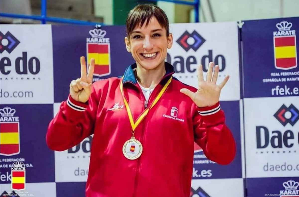 Sandra Sánchez, campeona de España en Leganés. Foto: RFEKarate