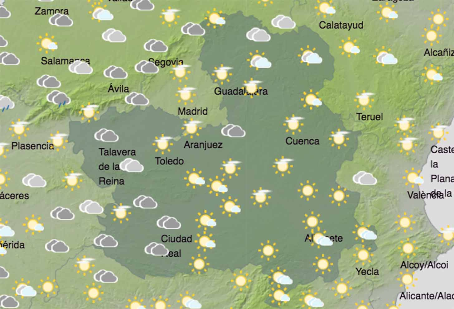 Agencia Estatal de Meteorología. polvo en suspensión