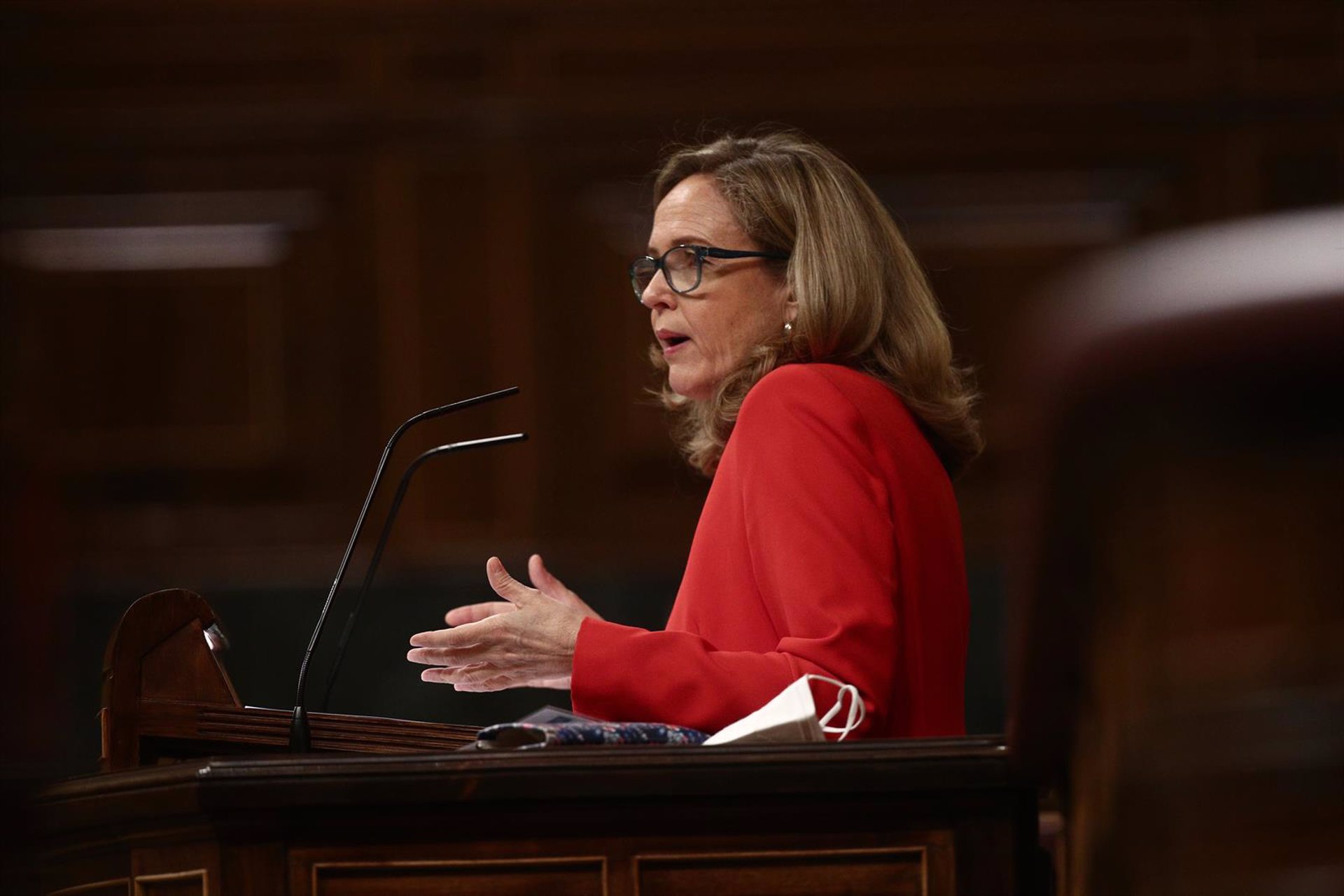 La vicepresidenta tercera y ministra de Asuntos Económicos y Transformación Digital, Nadia Calviño.