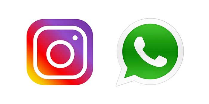 Logotipos de Instagram y Whastapp.