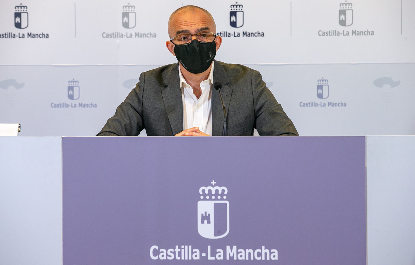 Juan Camacho, director general de Salud Pública, durante la rueda de prensa.