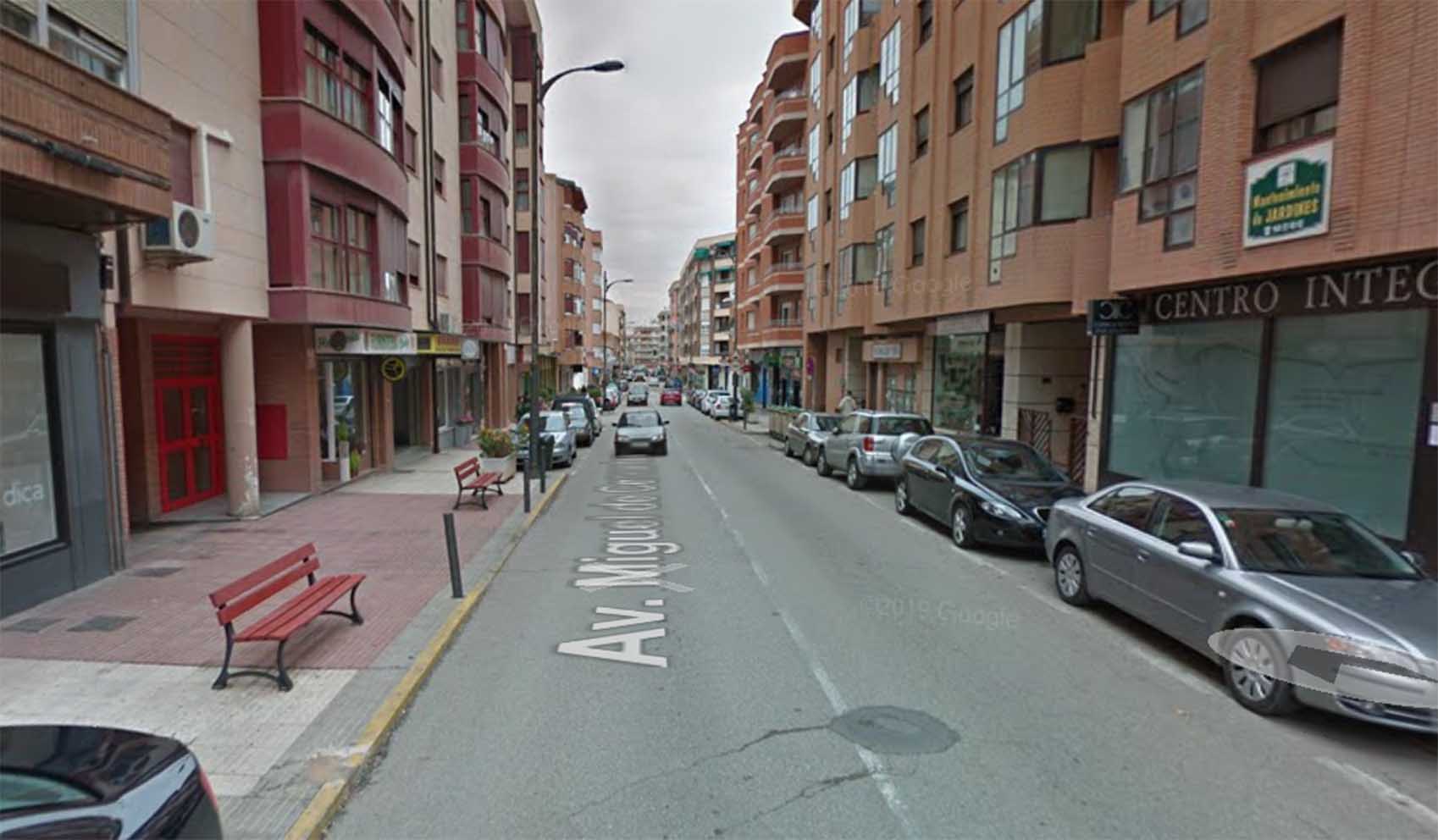 Avenida Miguel de Cervantes, en Tarancón (Cuenca).