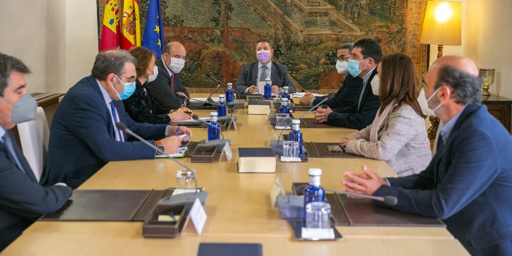 Page, durante la reunión del Consejo de Gobierno de CLM de esta mañana.