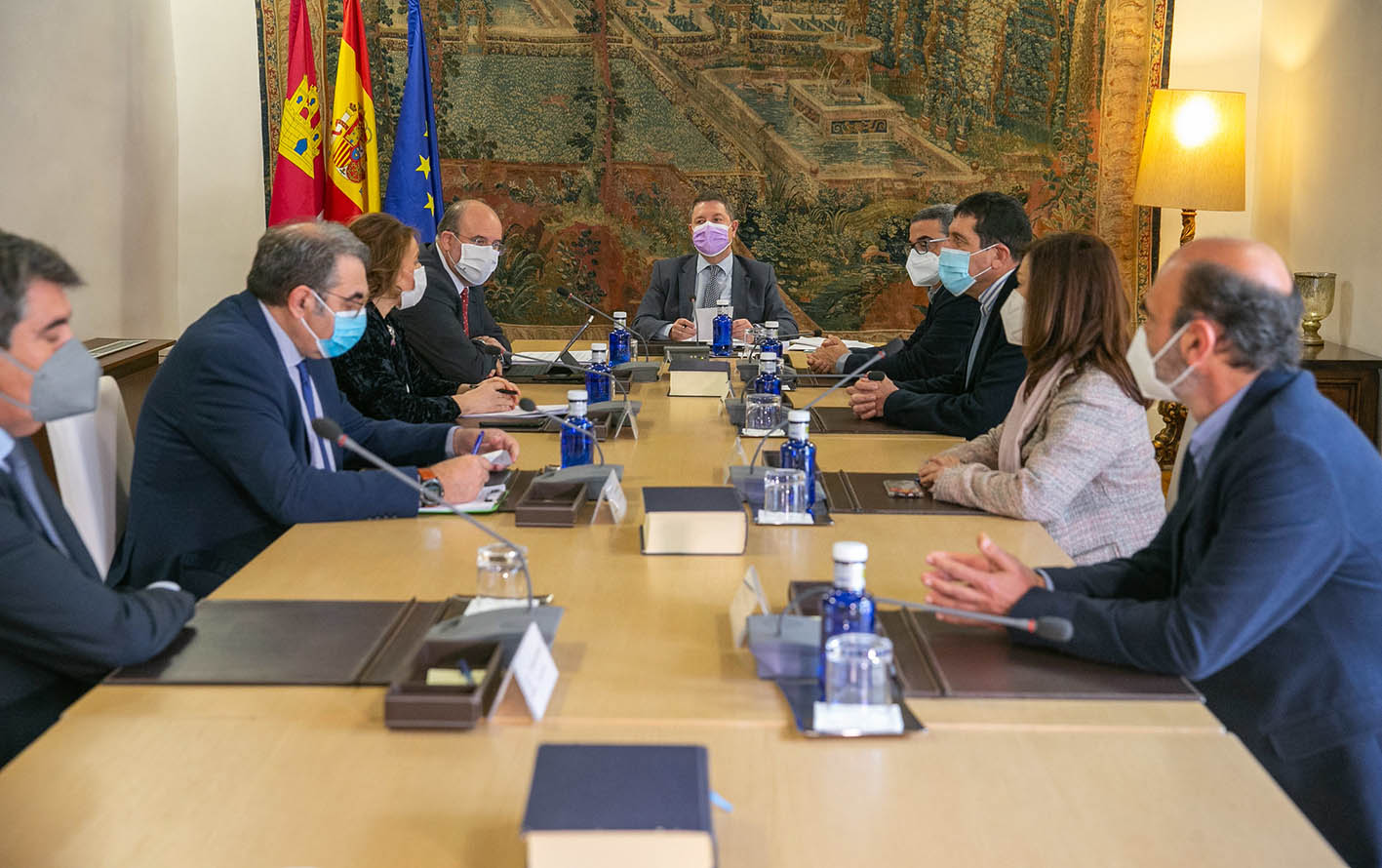 Page, durante la reunión del Consejo de Gobierno de CLM de esta mañana.