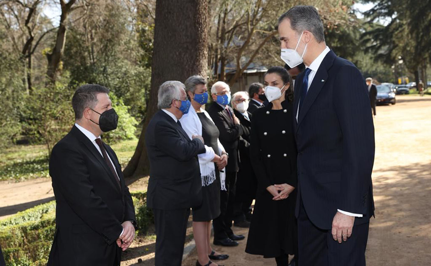 Page, junto a los reyes Felipe VI y Letizia en el acto de homenaje a las víctimas de 11M.