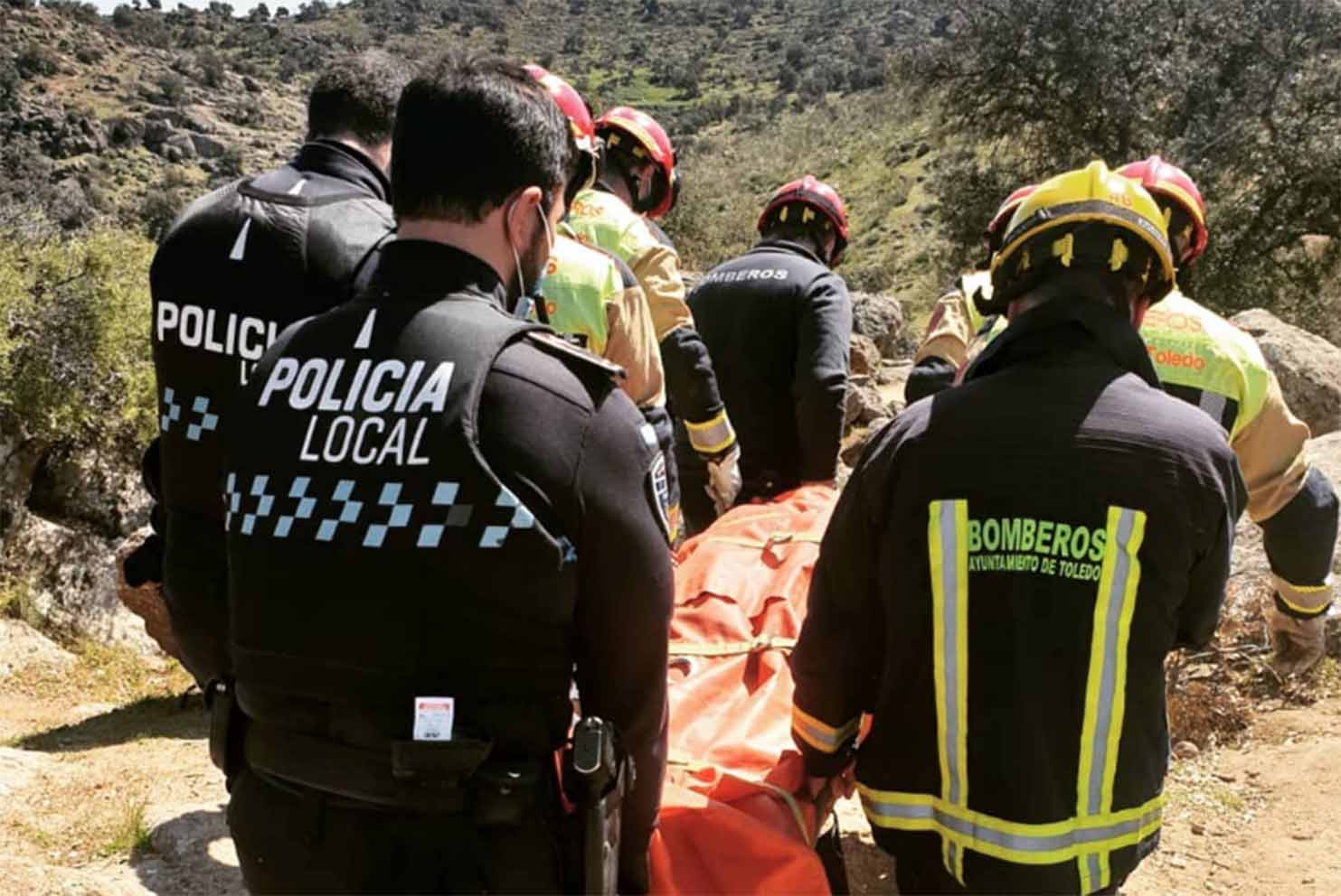 Rescate de una joven accidentada en el Valle.