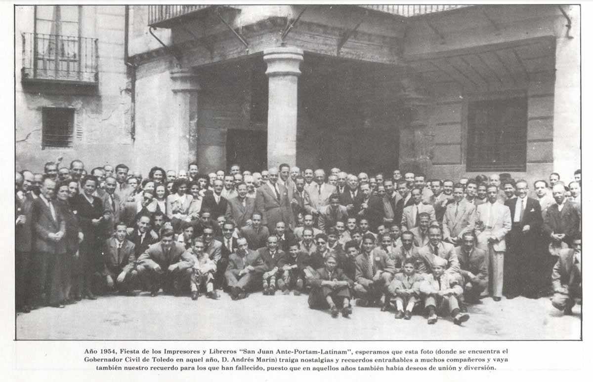 Fiesta de los impresores y libreros de Toledo que data de 1954