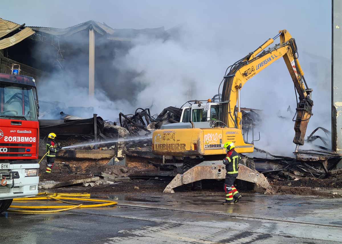 Acabaron los trabajos en el incendio de Seseña. Foto: Ayuntamiento de Seseña
