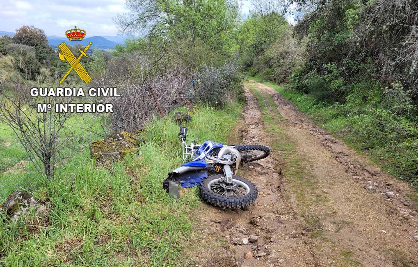 Motocicleta del hombre encontrado en El Real de San Vicente