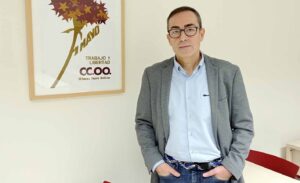 Paco de la Rosa, secretario general de Comisiones Obreras en Castilla-La Mancha.
