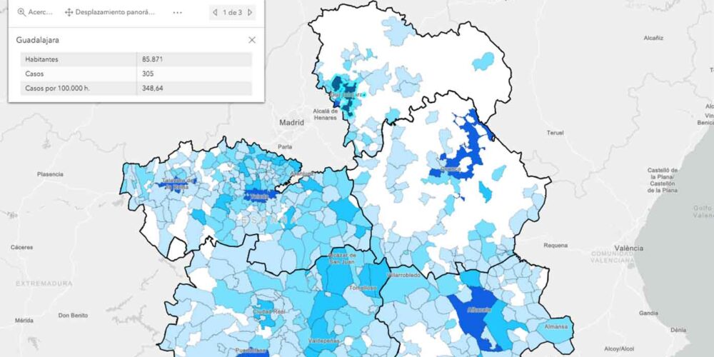 Casos por municipios.