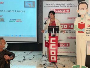 Chelo Cuadra, secretaria general de CCOO Sanidad y Sectores Sociosanitarios de CCOO CLM.