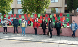Miembros del Comité de Empresa se han concentrado esta mañana ante la Delegación Provincial de Educación en Toledo.