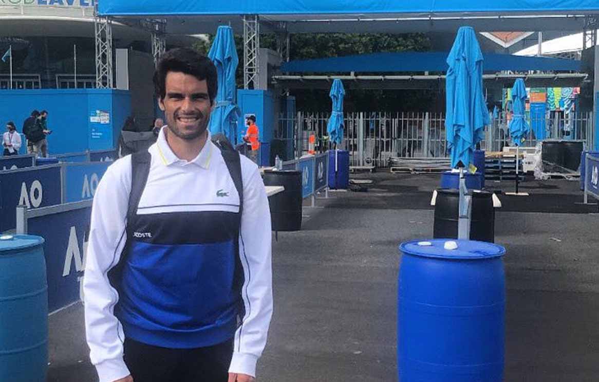 Pablo Andújar, a su paso por el Open de Australia de este año. Foto: @andujarpablo