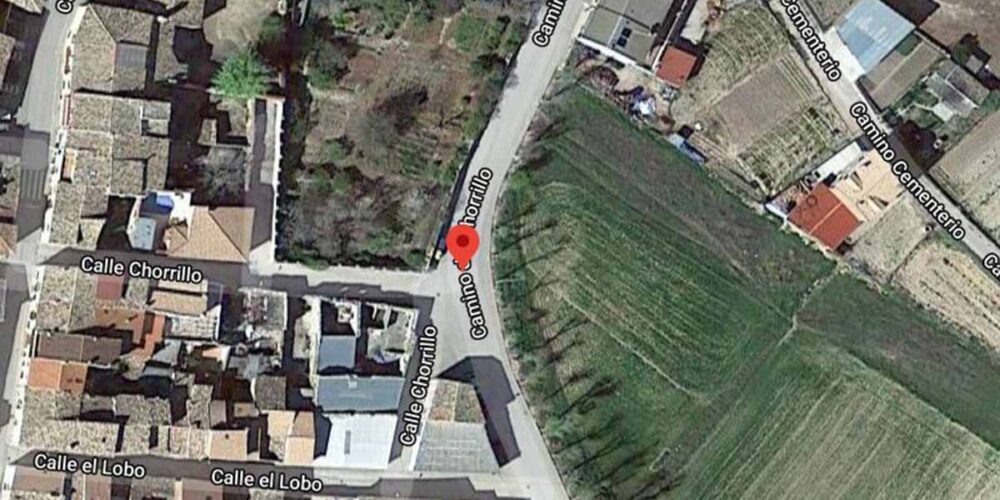 Grave accidente de tráfico en la calle Camino del Chorrillo de Sacedón. Imagen: Google Maps