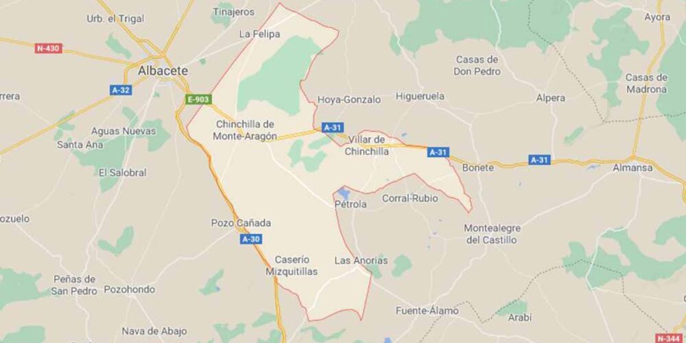 El accidente de los vehículos de la Legión se produjo en Chinchilla de Montearagón