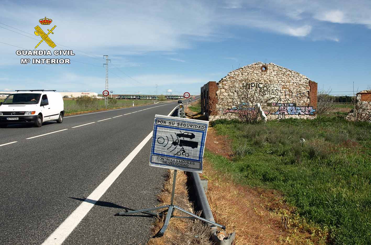 La Guardia Civil detecta a un conductor que supera en 102 kilómetros por hora el límite establecido