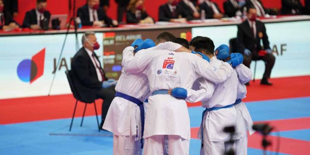 El equipo de kumite masculino debía disputarle el bronce a Azerbaian. Foto: @RFEK