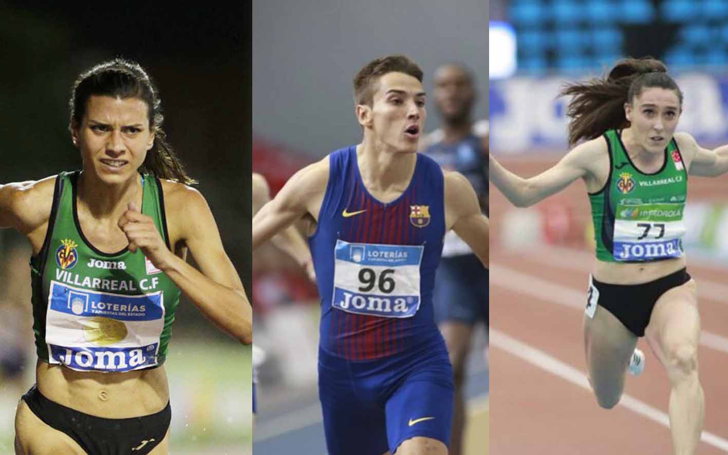 Irene Sánchez-Escribano, Lucas Búa y Paula Sevilla, tres de los cuatro atletas de CLM en el Europeo