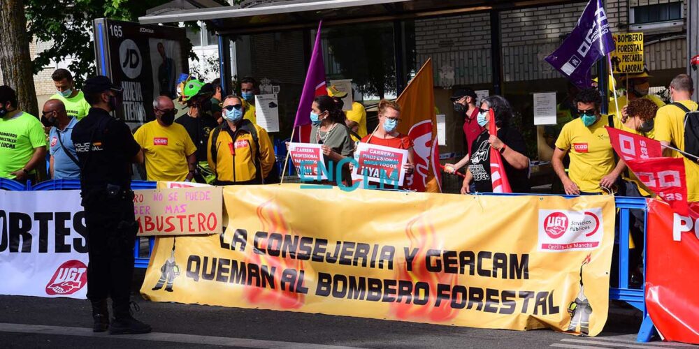 Imagen de archivo de una huelga de trabajadores de Geacam.