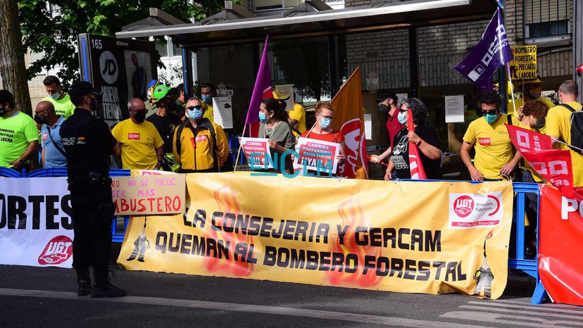 Imagen de archivo de una huelga de trabajadores de Geacam.