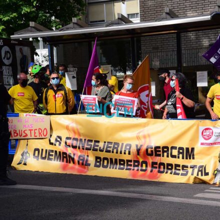 Imagen de archivo de una huelga de trabajadores de Geacam.