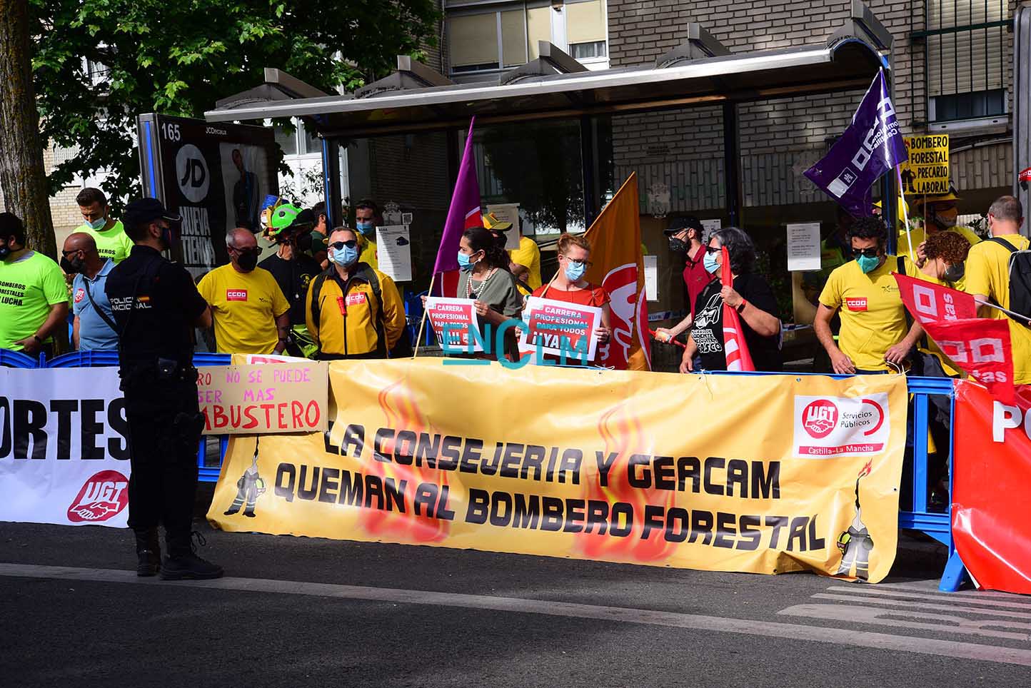 Imagen de archivo de una huelga de trabajadores de Geacam.