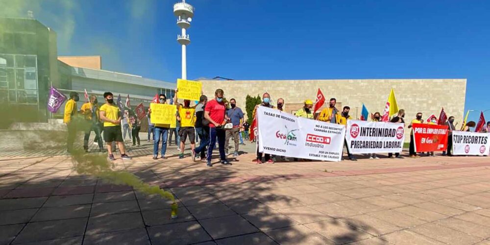Manifestación de Geacam en Toledo