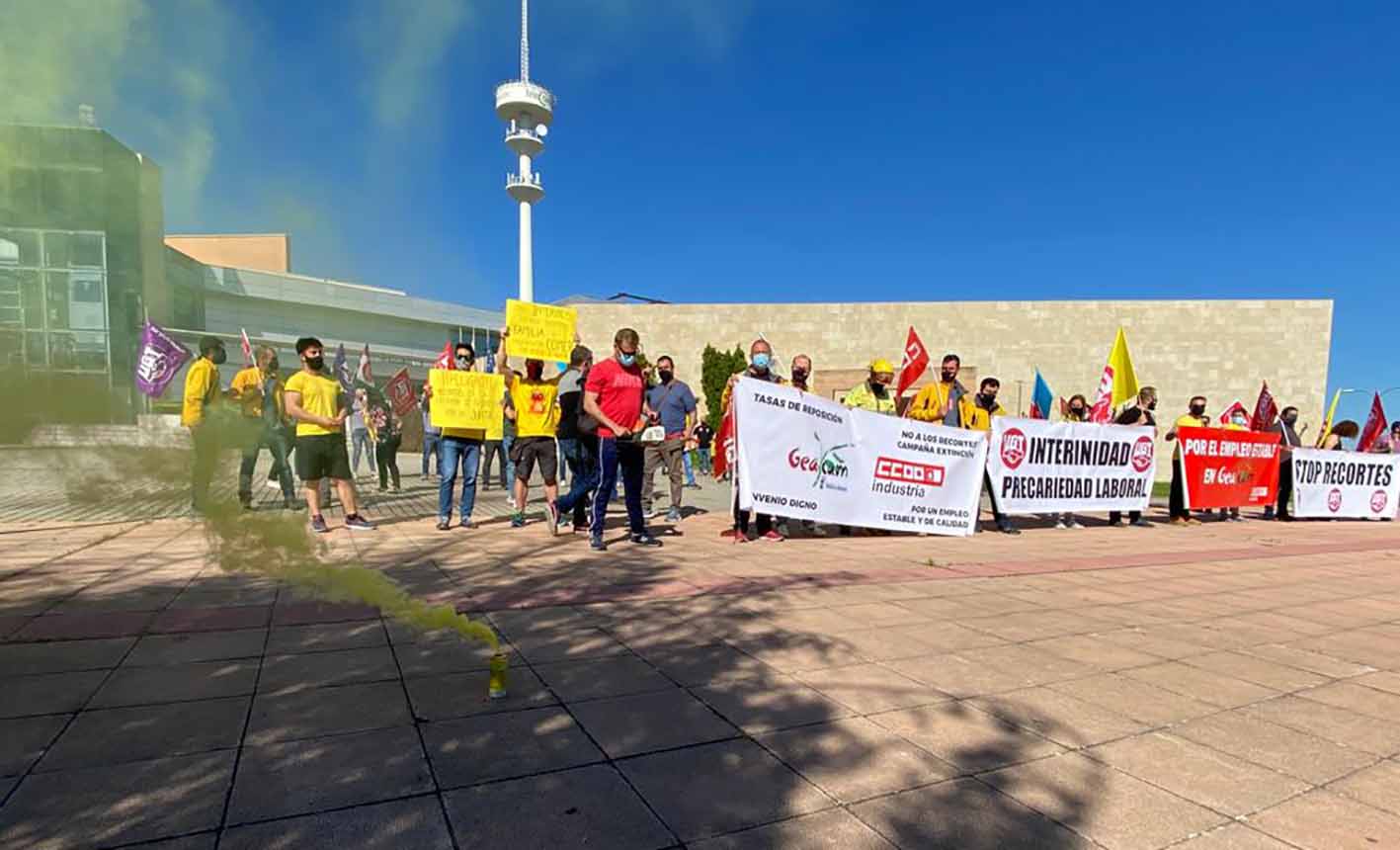 Manifestación de Geacam en Toledo