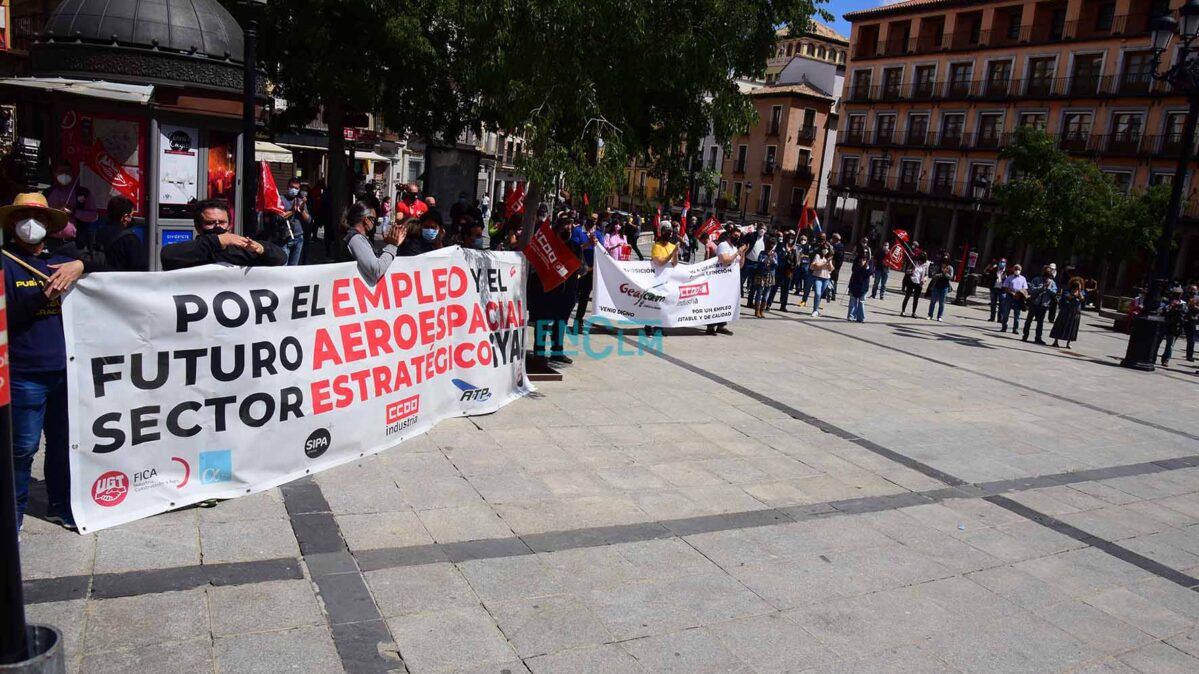 Concentración Primero Mayo en 2021, año en el que más de 3.300 personas fueron a huelga