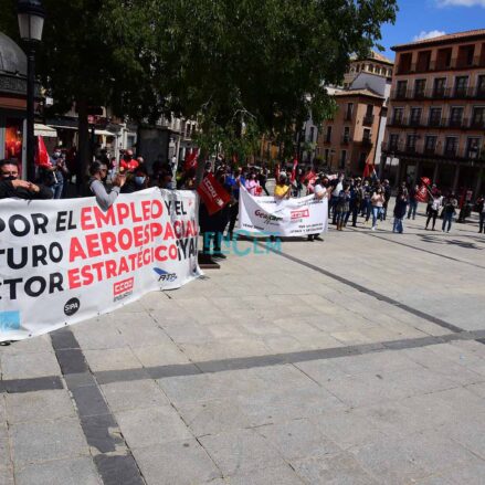 Concentración Primero Mayo en 2021, año en el que más de 3.300 personas fueron a huelga