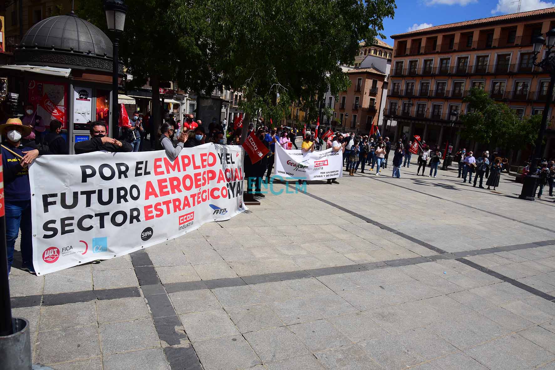 Concentración Primero Mayo en 2021, año en el que más de 3.300 personas fueron a huelga