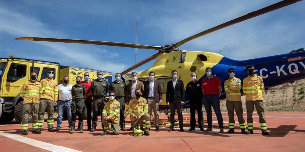 Equipo contra incendios forestales de CLM