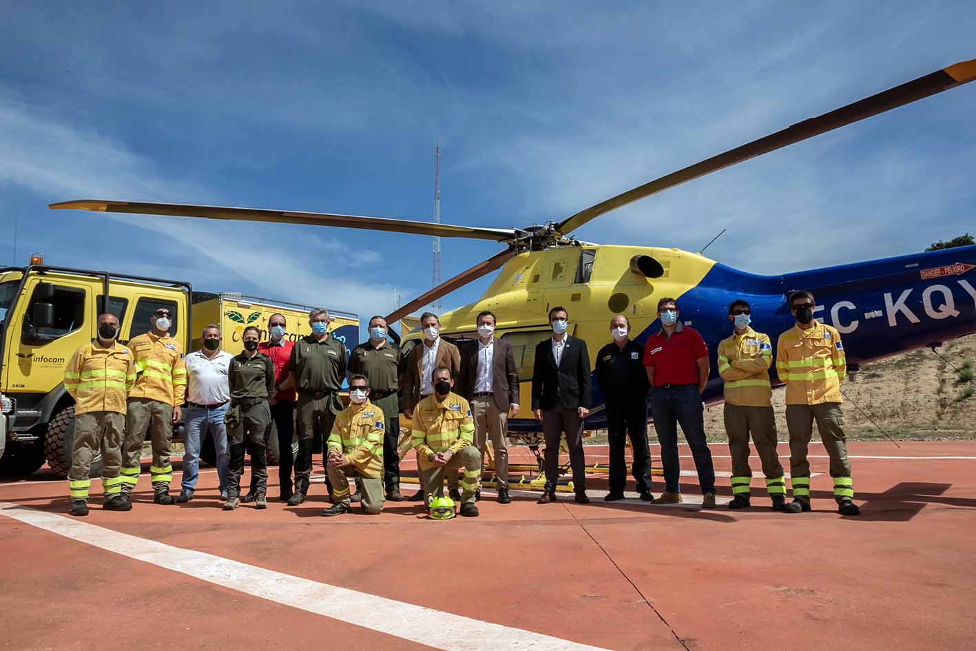 Equipo contra incendios forestales de CLM