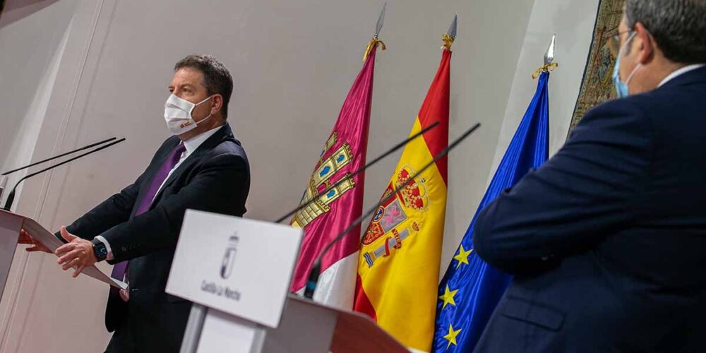 Emiliano García-Page, anunciando cómo quedará CLM tras el fin del estado de alarma