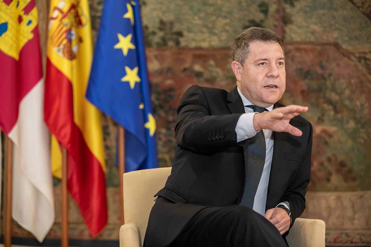 Page, durante la entrevista para "La Verdad" de Murcia