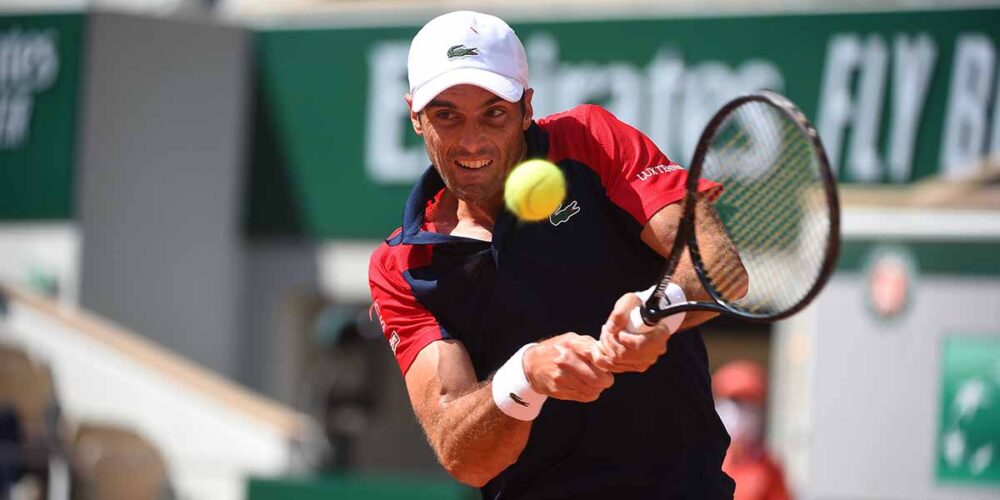 Pablo Andújar: una de las mejores victorias de su carrera. Foto: @rolandgarros