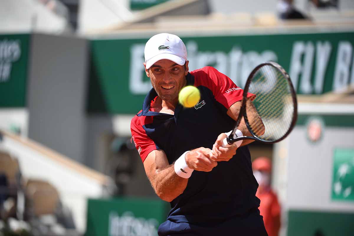 Pablo Andújar: una de las mejores victorias de su carrera. Foto: @rolandgarros