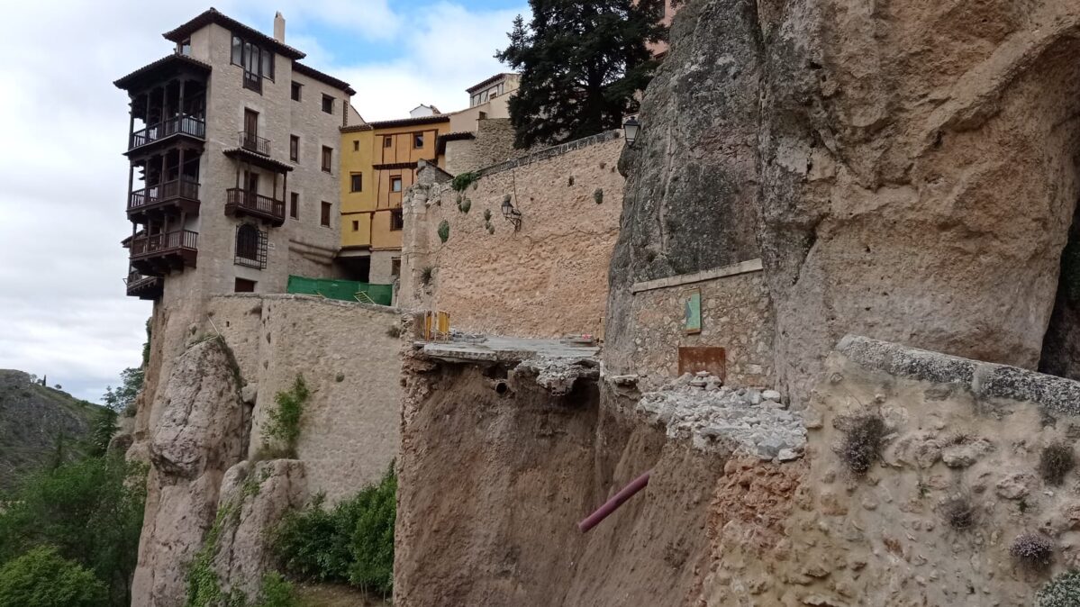 Casas Colgadas, Puente de San Pablo, Hundimiento